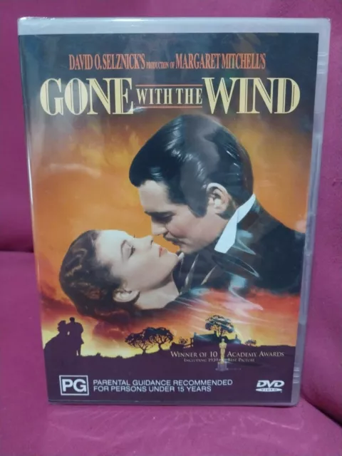 Gone With The Wind - DVD Region 4 - Clark Gable, Vivien Leigh - New Sealed