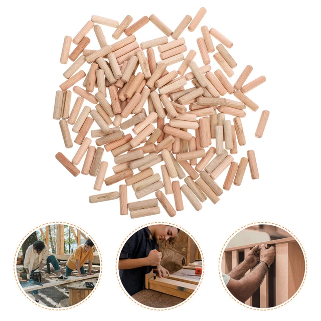 500 piezas de corcho corporal redondo de madera clavijas cónicas