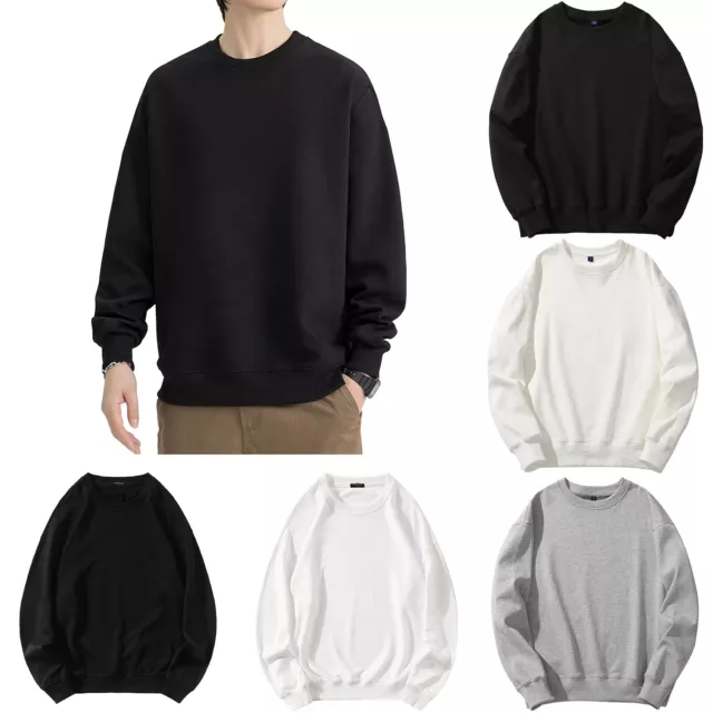 Mens Pullover Long Sleeve Sweatshirt Fitness Tops Compression T-shirts Active