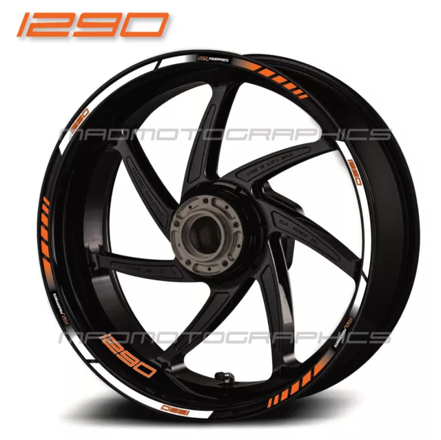 1290 Super Duke R motorcycle wheel decals rim stickers for KTM Laminated stripes