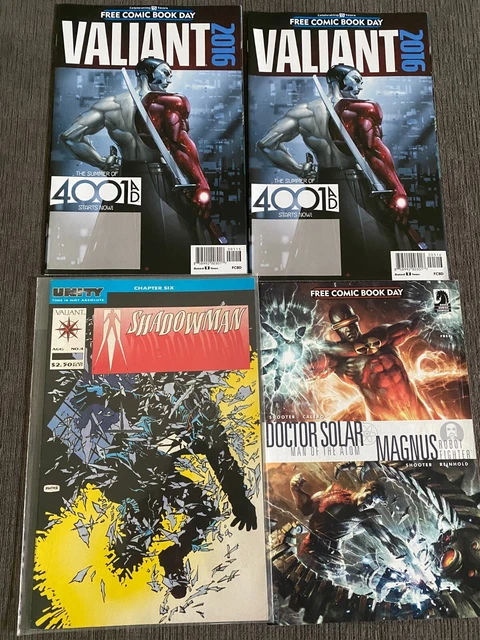 Shadowman #4 1992 FRANK MILLER COVER 2010 SOLAR /MAGNUS 2016 VALIANT FCBD 4BOOKS
