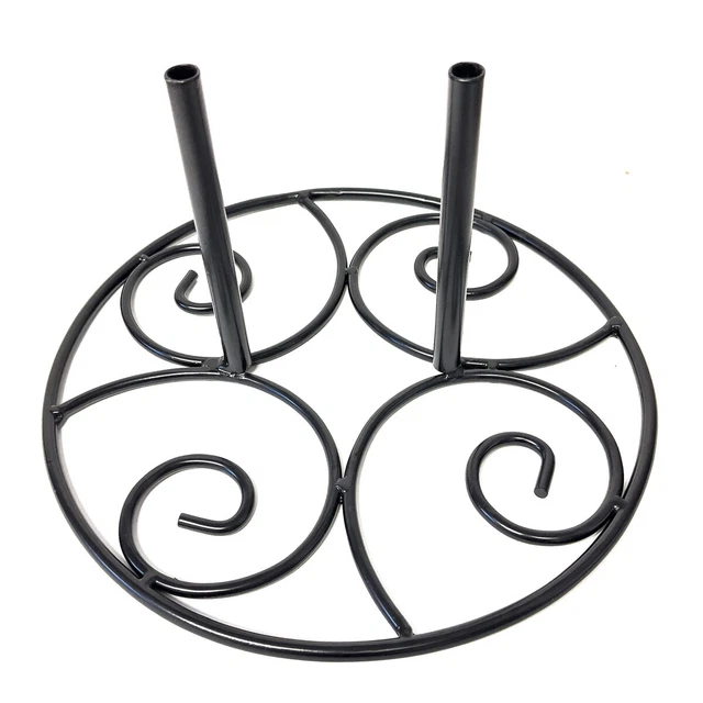 Wrought Iron Garden Flag Stand Base Adapter Above Ground Briarwood Lane
