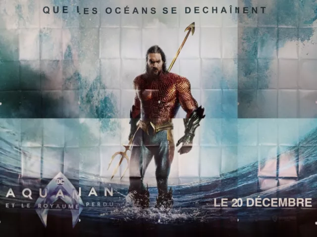 affiche cinéma Aquaman Et Le Royaume Perdu format 300x400 cm, 4x3 DC COMICS.