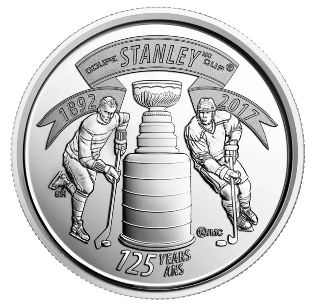 2017 Canada 25¢ 125Th Anniversary Of Stanley Cup Brilliant Uncirculated Quarter