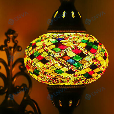 Lampe applique murale Turque en mosaïque Marocaine multicolore Tiffany grande 2
