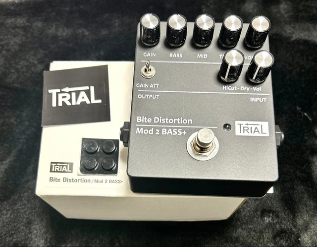 TRIAL BITE DISTORTION PREAMP Guitar Effect Pedal Used Stompbox