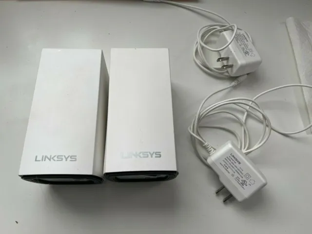 NEW Linksys Velop WHW01 Mesh Wifi System Dual-Band AC1300 2x Nodes