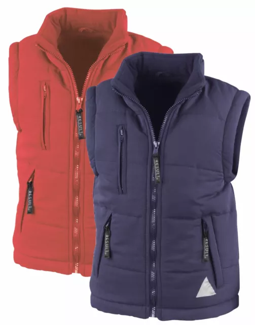 Boys Girls Childs Childrens Kids BLUE or RED Warm Padded Bodywarmer Vest Gilet