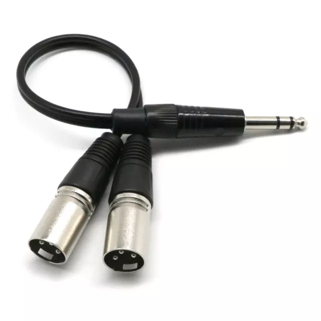 1/4 Zoll Auf XLR Audio Y Splitter Konverter Kabel Adapter, 1Ft / 30cm 6,35mm 1/4