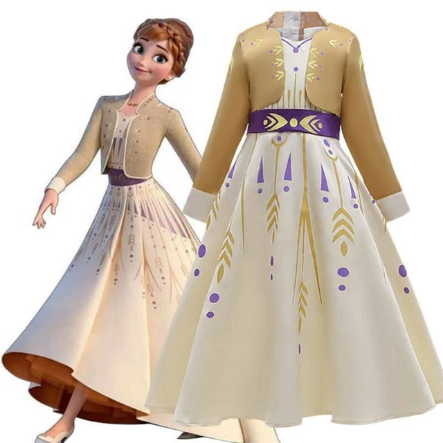 Costume Cosplay Bambini Ragazze Abito Fantasioso Abito Abbigliamento Principessa 4-14 Anni