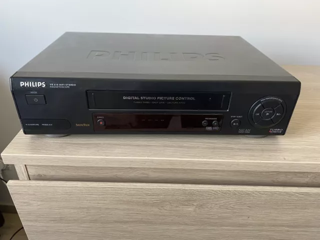 Magnétoscope Philips VR 610 Hifi Stéréo Nicam lecteur vhs vintage