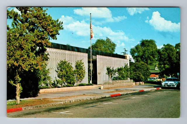 Ontario CA- California, City Library, Outside View Scenic View, Vintage Postcard