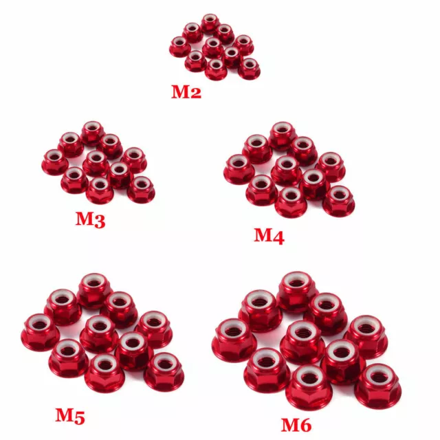 M2~M6 Inserto alluminio nylon autobloccante esagonale dadi CW per LOTTO quadricottero RC FPV 2