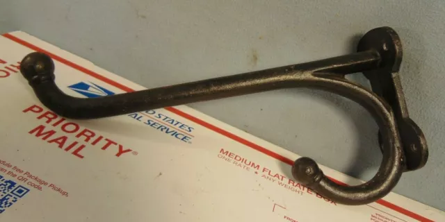 Vintage Cast Iron Horse Tack Barn Wall Hook Hardware Store Original L@@K Harness