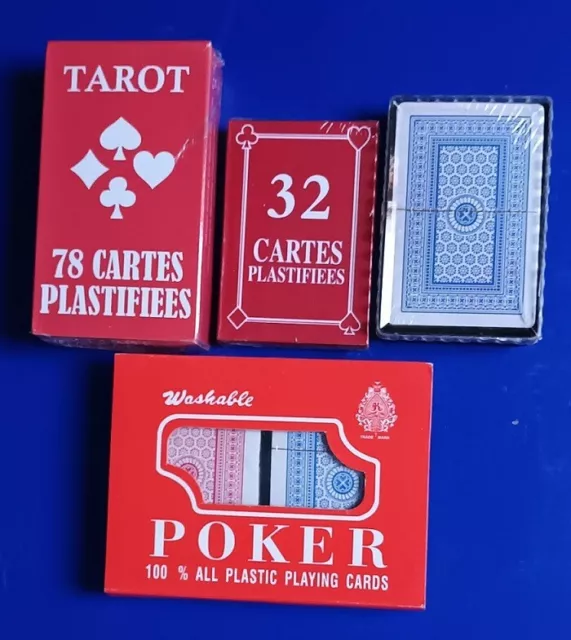 lot jeux de cartes / 32 - 54 - POKER - TAROT  NEUF