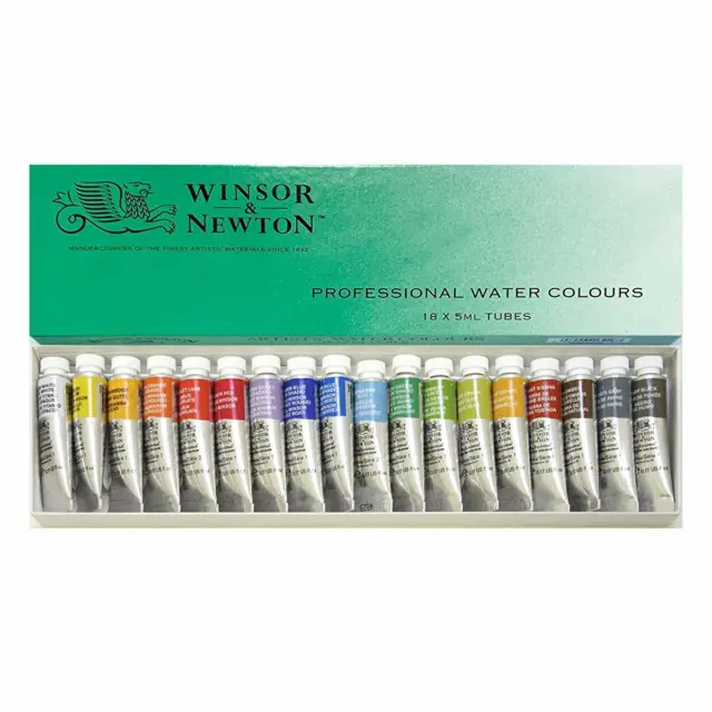 Windsor & Newton Professional Watercolor 18 colors set 5ml 18809818 Japan