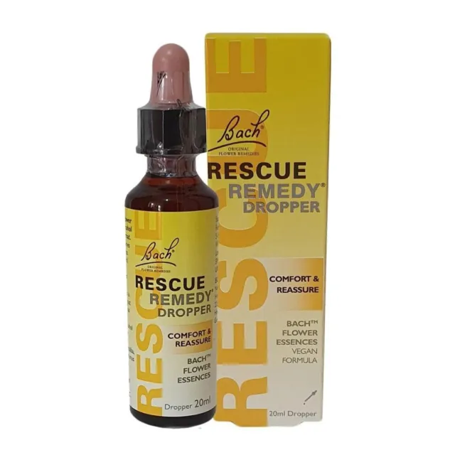 Bach Rescue Remedy Drops 20 ml - Relieves Your Stress Naturally -