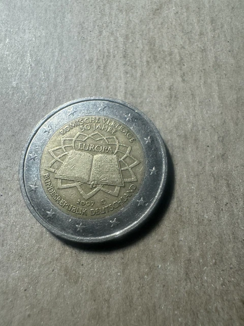 2 Euro Munze Romische Vertrage 50 Jahre 2007 Wert 2 EURO MÜNZE Römische Verträge 50 Jahre Europa von 2007 D EUR 4,99
