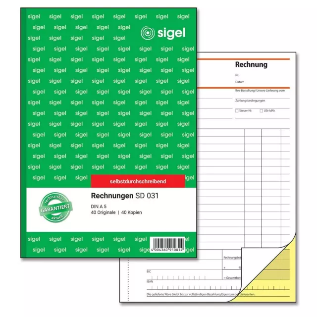 SIGEL Rechnung Formularbuch SD031