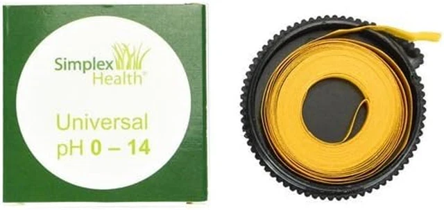Simplex Health SIMPLEX HEALTH PH Indicator SUNFLOWER TEST Paper Roll, 0-14 for WATER ...