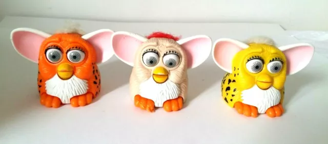 3 Mc Donald FURBY Lot 1998 Tiger Electronics Ltd Set of 3 Collector's Item