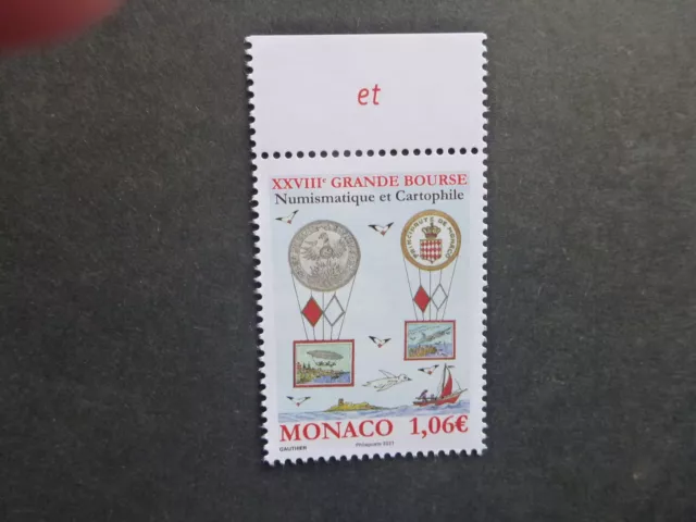 MONACO 2021 The 28th Great Numismatic and Cartophil Purse Mint Stamp