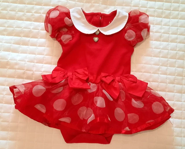 Disney Baby Minnie Mouse 18-24 Months Red Polka Dot Costume Dress Halloween Disney Baby Minnie Mouse 18-24 Months Red Polka Dot Costume Dress Halloween