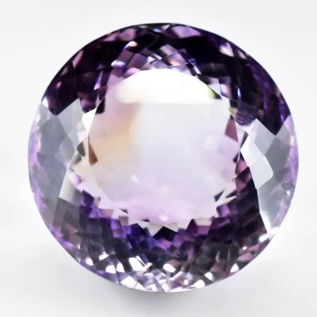 55 Ct Natural Amethyst Violet Round IF Certified Brazilian Untreated Gemstone
