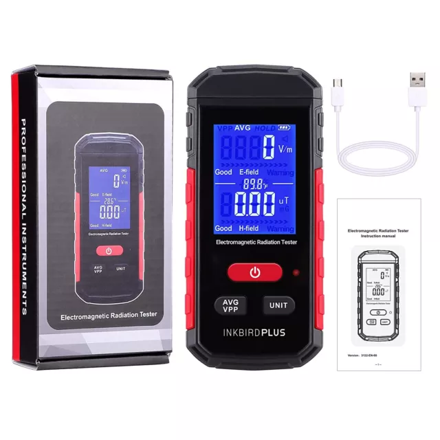 EMF Meter Electromagnetic Field Radiation Detector Handheld Ghost Hunting Tester