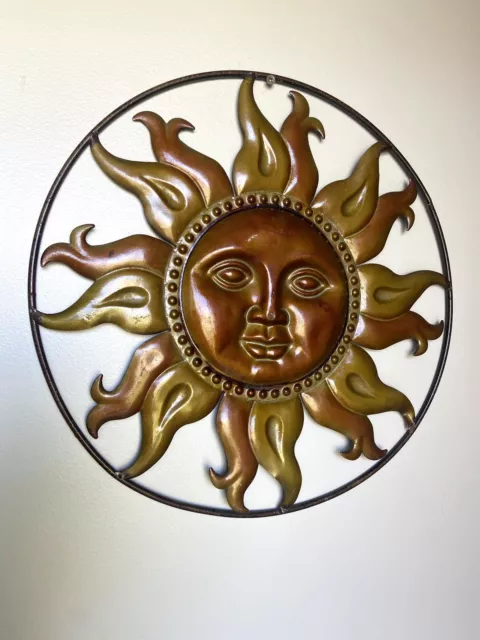 Metal Sun Moon Star Wall Art Eclectic Celestial Decor Indoor Outdoor Boho