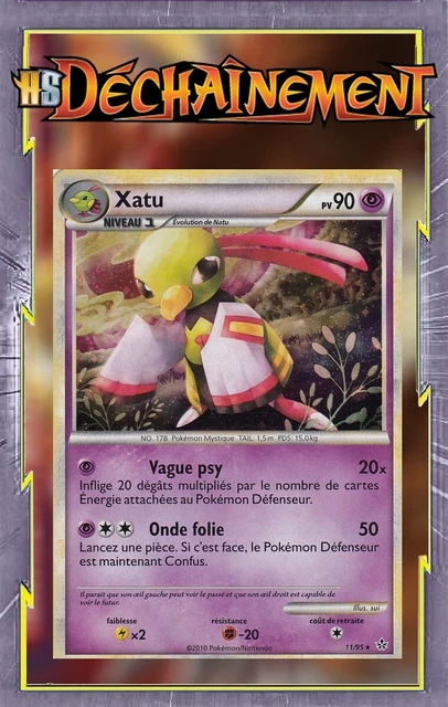 Xatu Holo - HS02:Déchainement - 11/95 - Carte Pokemon Française