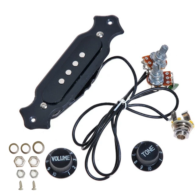 6-Pole Single Coil Pickup Harness Single Tone For 6-String Cigar Box Guitar