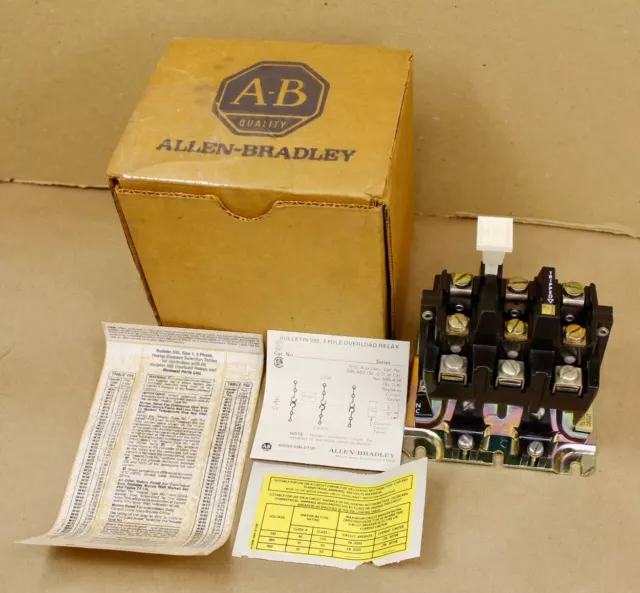 Allen Bradley 592-B0V16 Series A Overload Relay New Surplus In Box