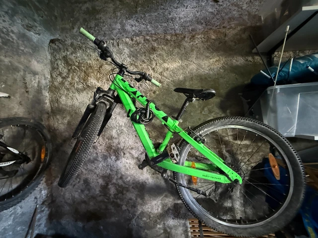 Vtt Enfant Tout Suspendu 24 Zodiac Noir-vert Tc 38 Cm Ks Cycling à