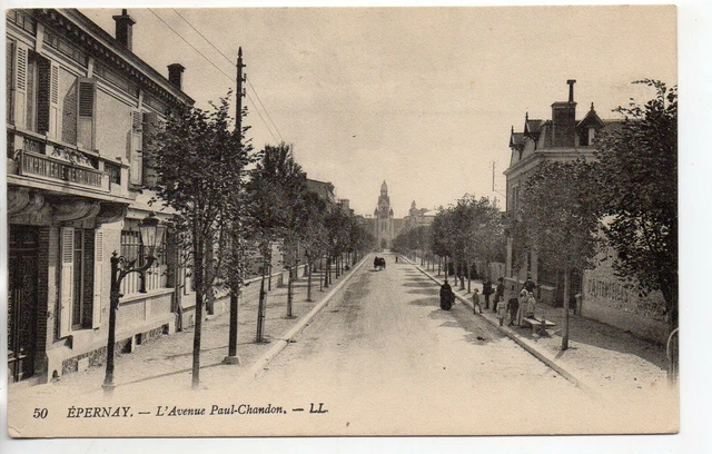 EPERNAY - Marne - CPA 51 - les rues - l' Avenue Paul Chandon 2 - imprimerie