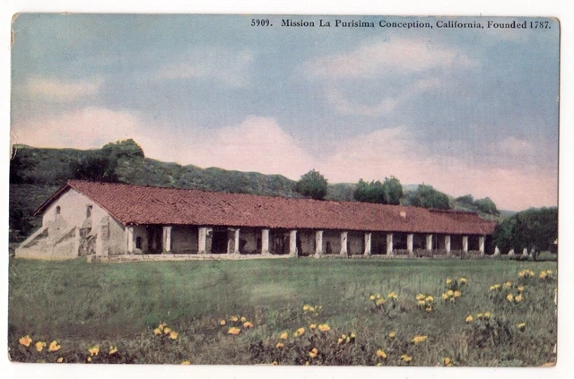 Lompoc Calif., Santa Barbara County c1910 ruins Mission La Purisima Conception