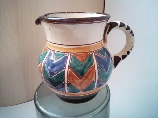 Honiton Collard Pottery Devon   Jug  9.5 cm shape 29 jazz