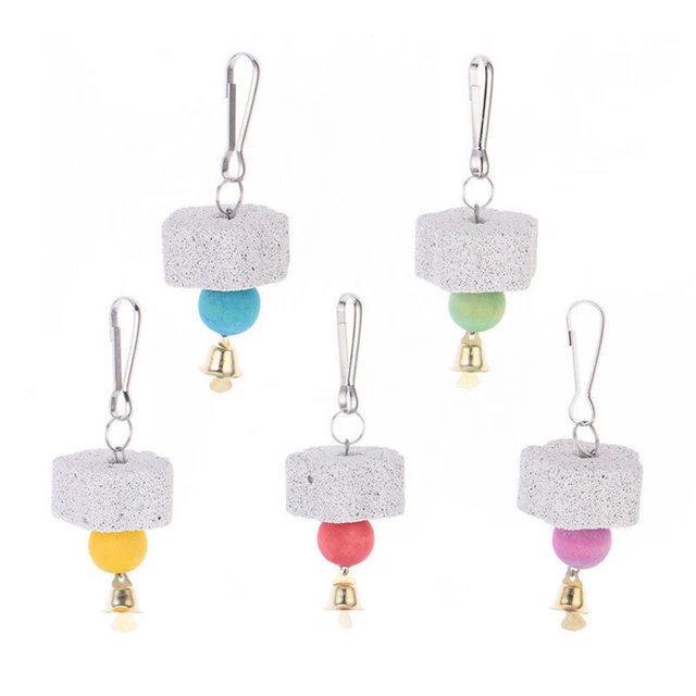 2 x Papagei Mund Schleifstein Sittich Budgie Vogel Molar Käfig Spielzeug WG.ca 2