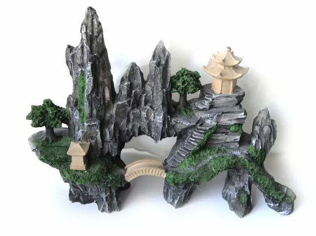 Large Aquarium Ornament Decorations Fish Tank Landscape, Mountain Cave