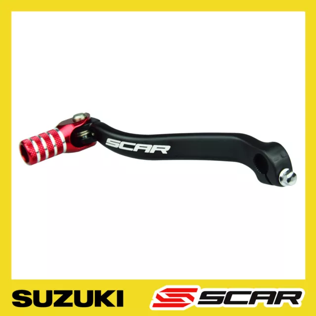 Selecteur De Vitesse Suzuki Rm-Z450 Rmz 450 Rmx Anodise Noir Rouge Scar