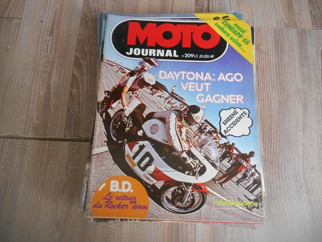 Revue Moto Journal 209 (1975) (Zundapp Gs, Enduro Usine,Daytona)