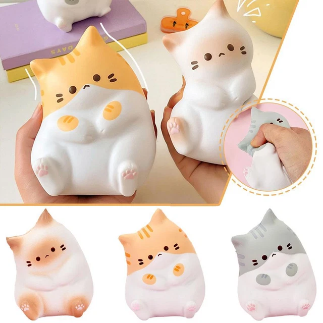 Dibujos animados Kawaii Gato Rebote Lento Descompresión Juguete Compresión Estrés Bola Decoración'