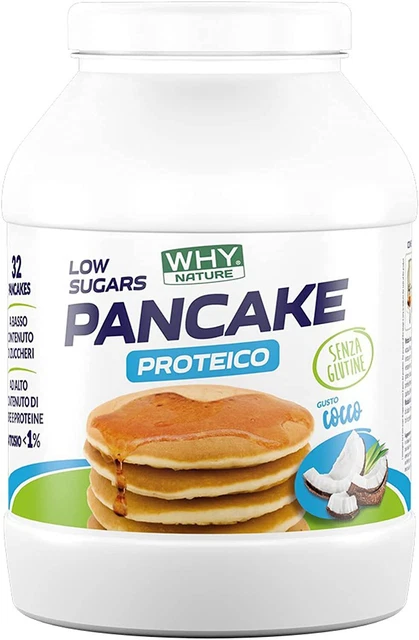 WHY NATURE Low Sugar Pancake Proteico COCCO 800g