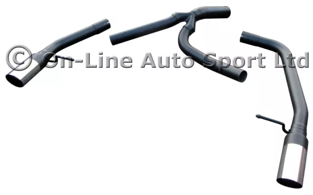 Mondeo Mk4 2.0TDCi Estate 2008-2014 Rear Silencer Delete SPORTEX Exhaust Dual 3"