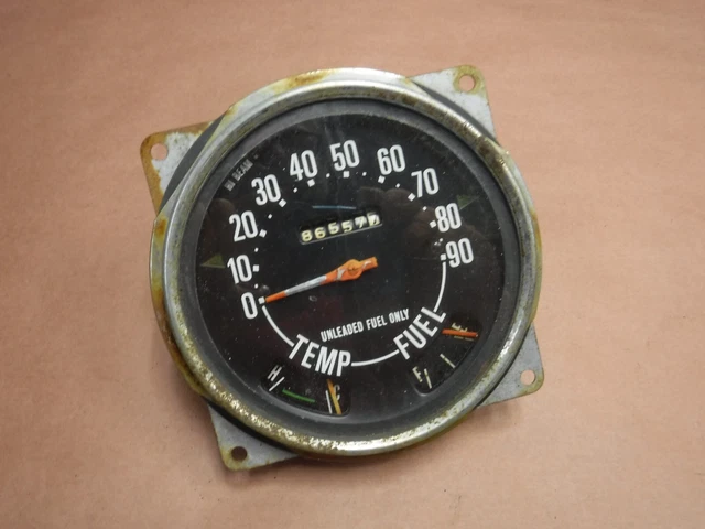 Jeep Cj5 72-75 0-90 Speedometer Gauge Temp Fuel Factory OEM