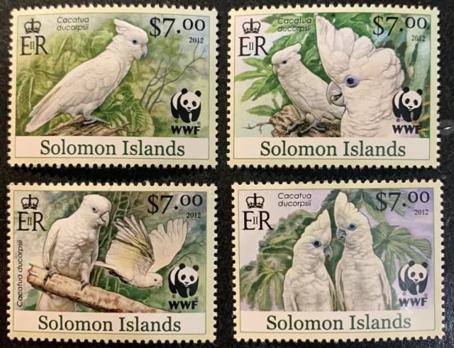 Solomon Islands 2012 mint stamps MNH WWF - White Cokatoo