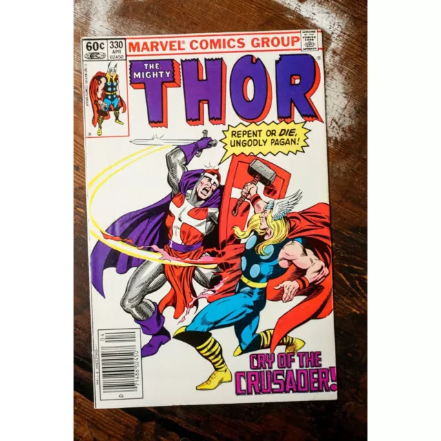 The Mighty Thor Vol. 1 # 330 Comic Book 1983 Crusader Mjolnir Marvel Comics