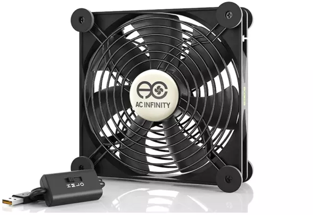 NEW AC Infinity AI-MPF140A Multifan S3, Quiet USB Cooling Fan, 140mm