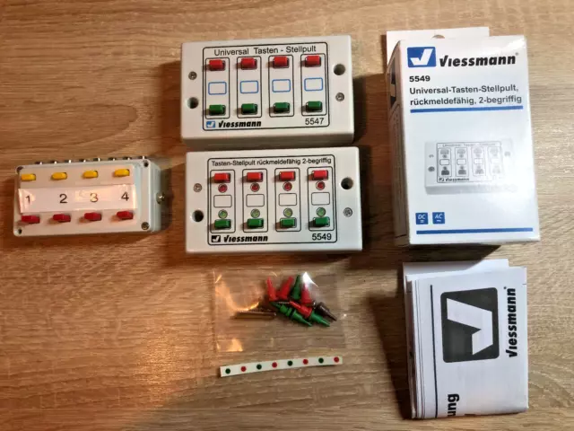 Konvolut Stellpult Stellpulte Viessmann 5547 + 5549 und Märklin Stellpult 72740