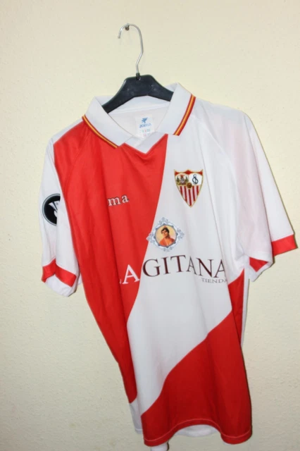 Maillot Officiel Sevilla FC - Finale UEFA Cup Glasgow 2007 - Joma - Taille M - Dos N°16 Puerta